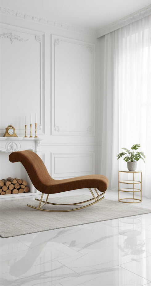 Modern Rocking Chaise Lounge Chair