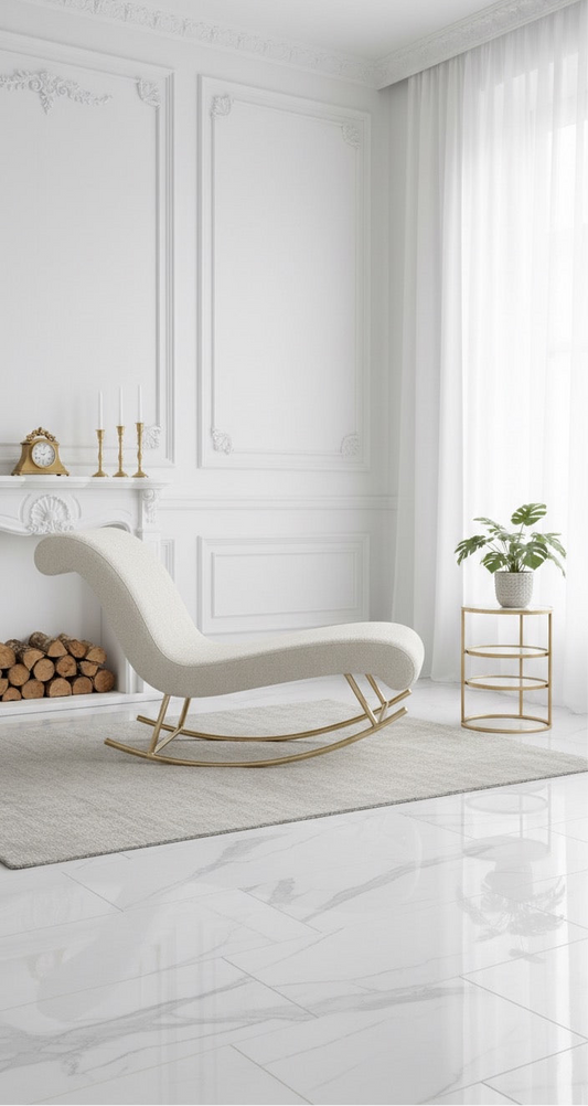 Modern Rocking Chaise Lounge Chair