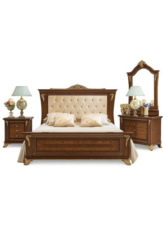 Italian Classic-Inspired Bed Set